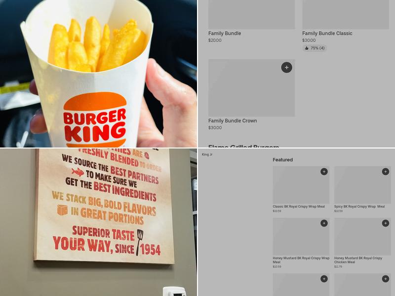 Burger King Menu