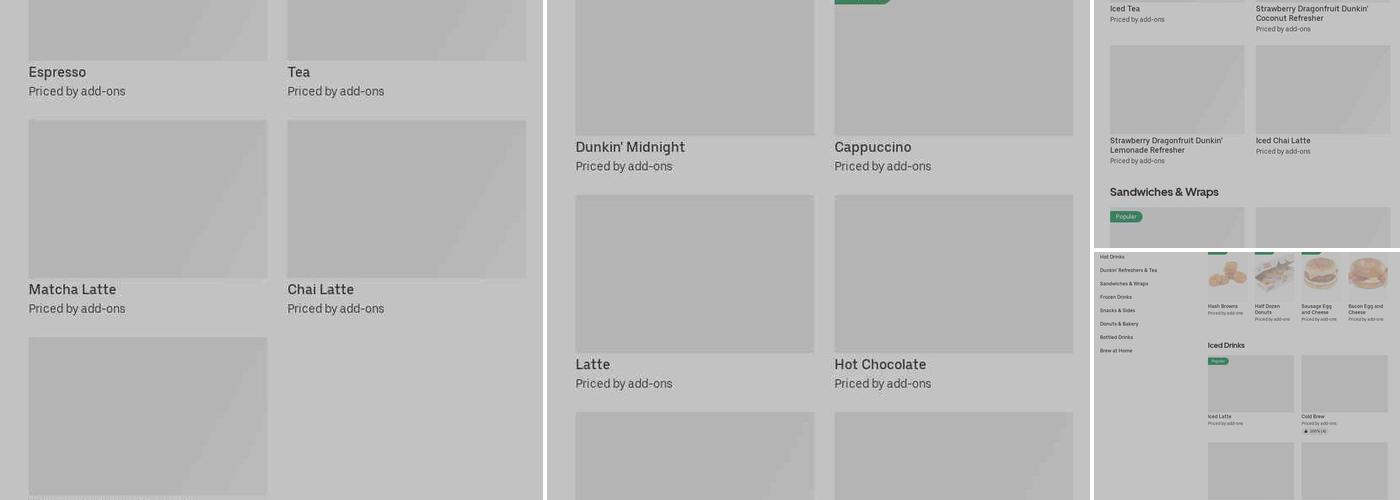 Dunkin' Menu