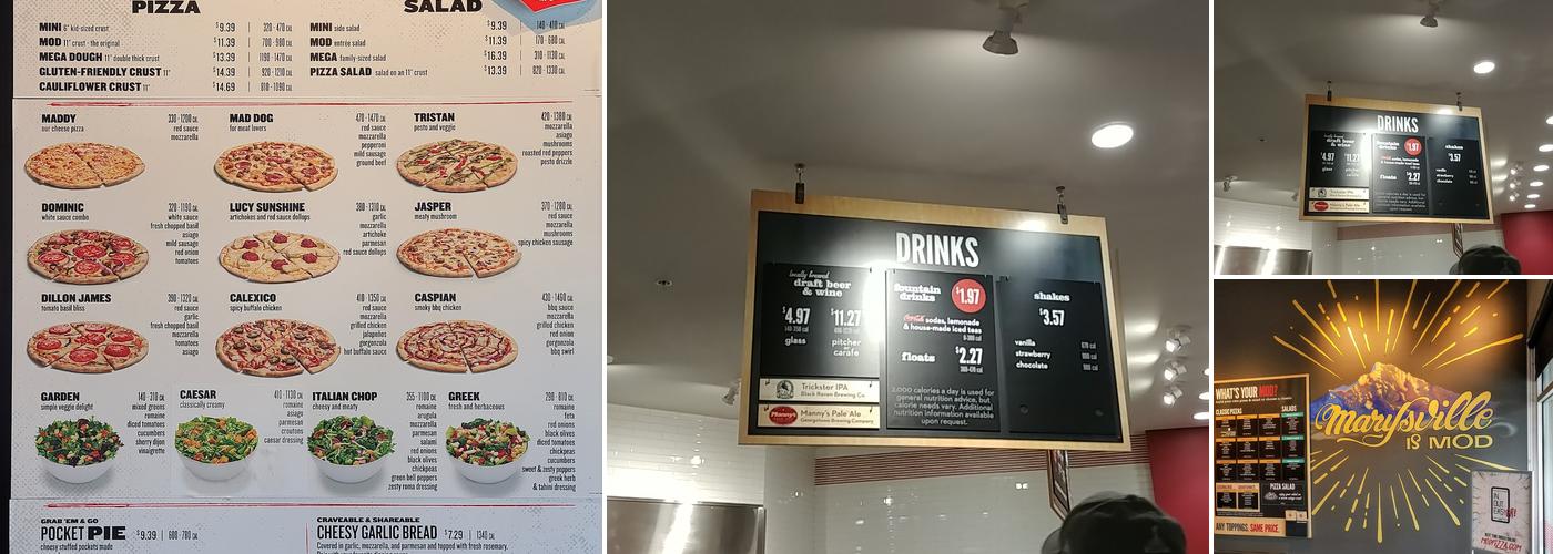 MOD Pizza Menu