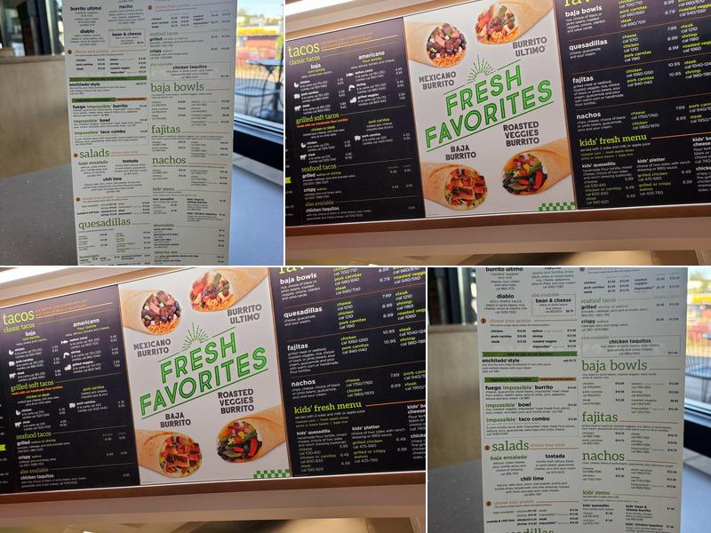 Baja Fresh Menu
