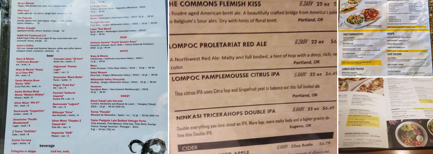 California Pizza Kitchen at Bridgeport Menu