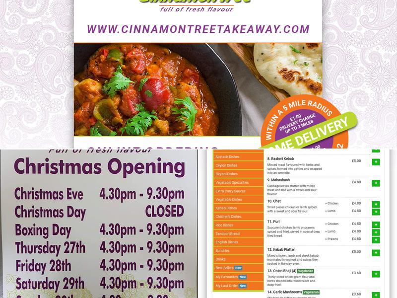 Cinnamon Tree Menu