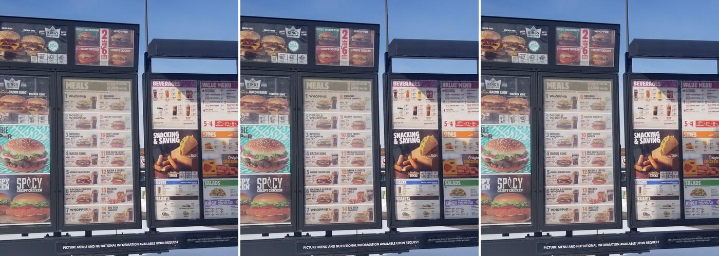 Burger King Menu