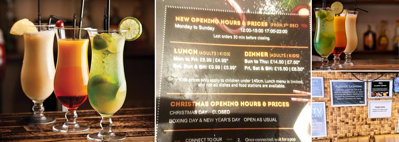 Nines Global Buffet Menu