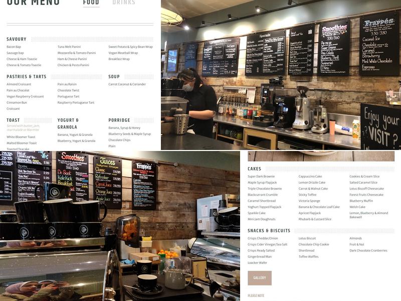 Coffee#1 Swansea Menu