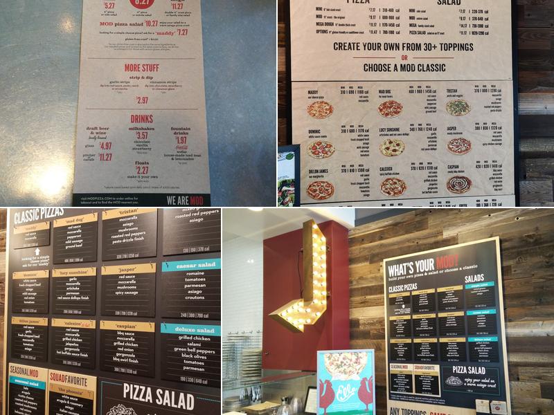 MOD Pizza Menu