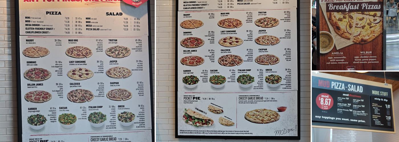 MOD Pizza Menu