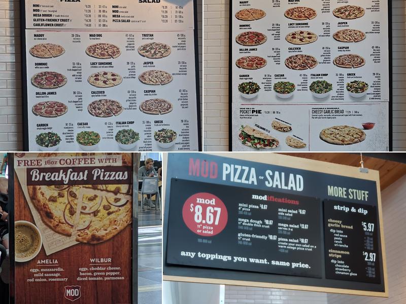 MOD Pizza Menu