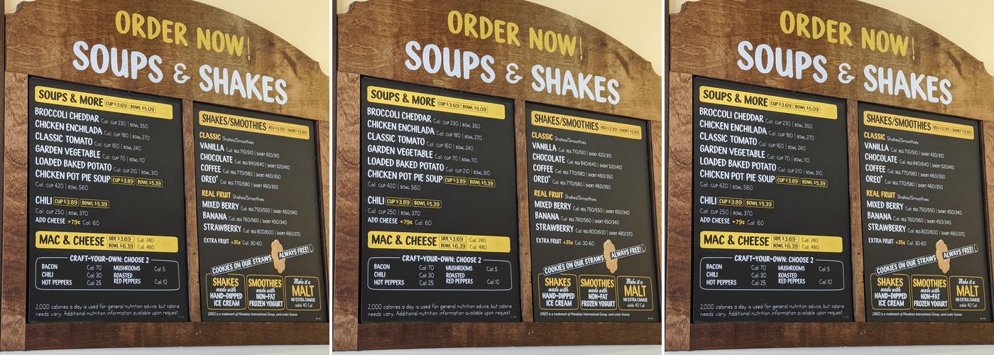 Potbelly Menu