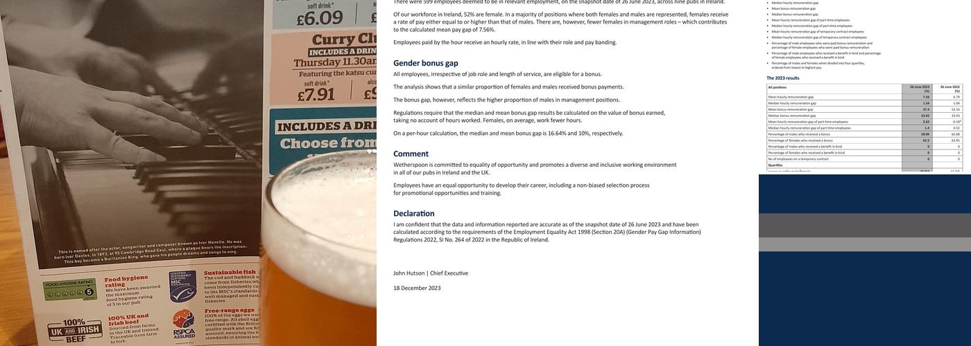 The Ivor Davies Menu