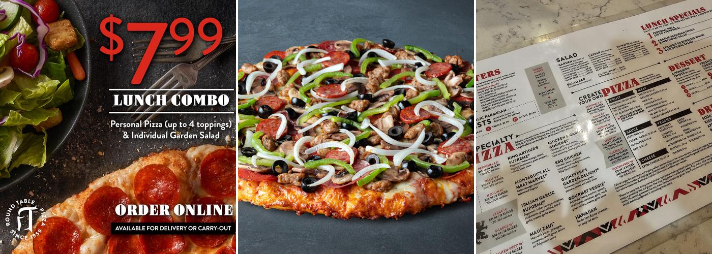 Round Table Pizza Menu
