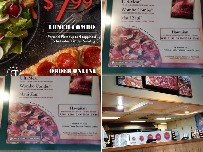 Round Table Pizza Menu