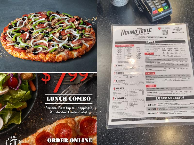 Round Table Pizza Menu