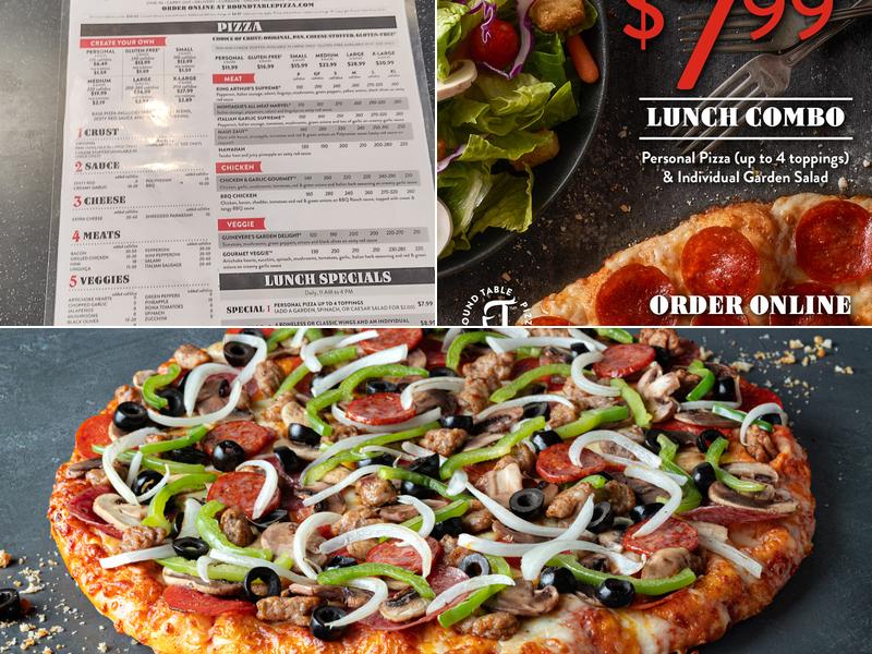 Round Table Pizza Menu