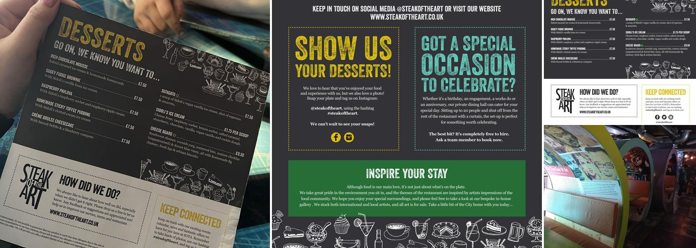 Steak of the Art Menu