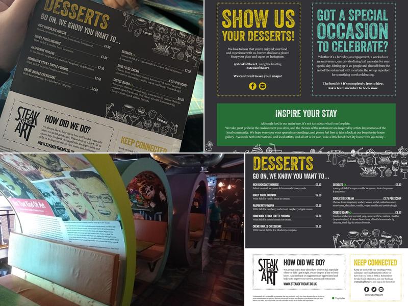 Steak of the Art Menu