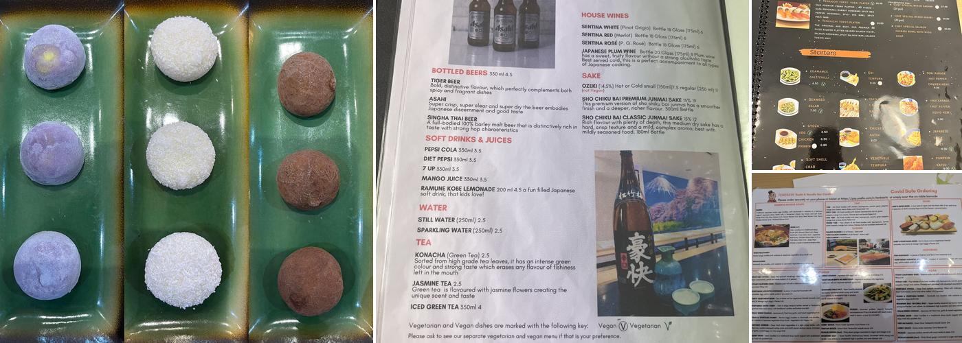 Tenkaichi Sushi and Noodle Bar Menu