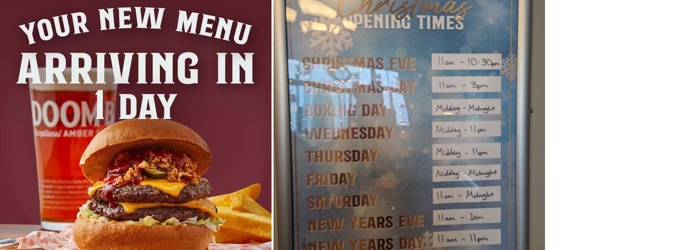 Mackintosh Hotel Menu