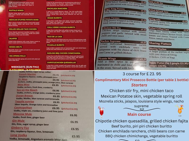 Mexican Grill Dundee Menu