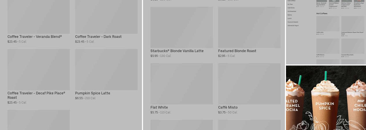 Starbucks Menu
