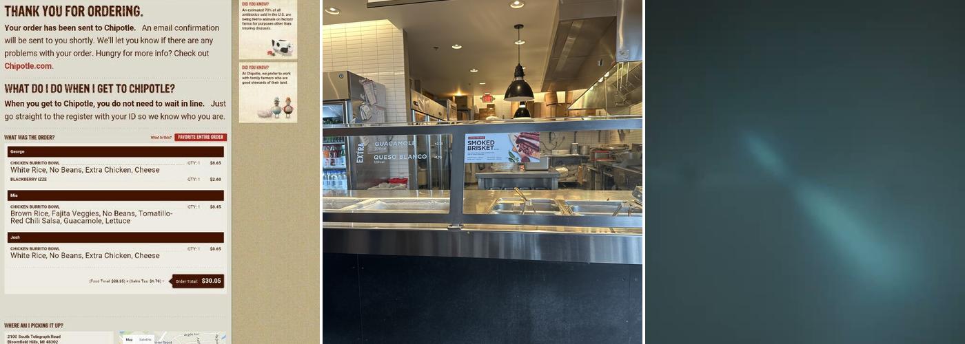Chipotle Mexican Grill Menu