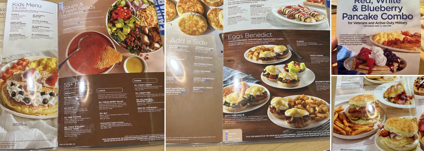 IHOP Menu