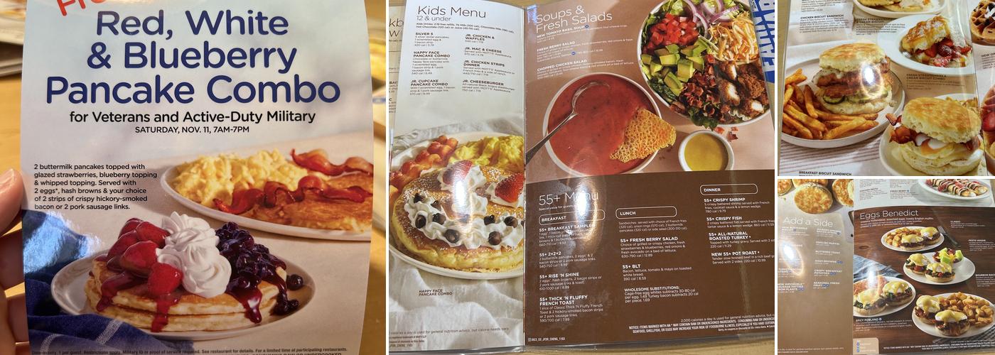 IHOP Menu