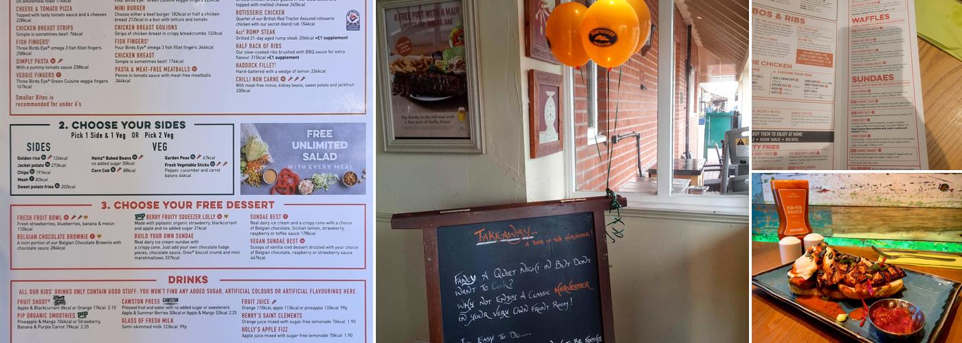 Harvester - The Sovereign Harbour Menu