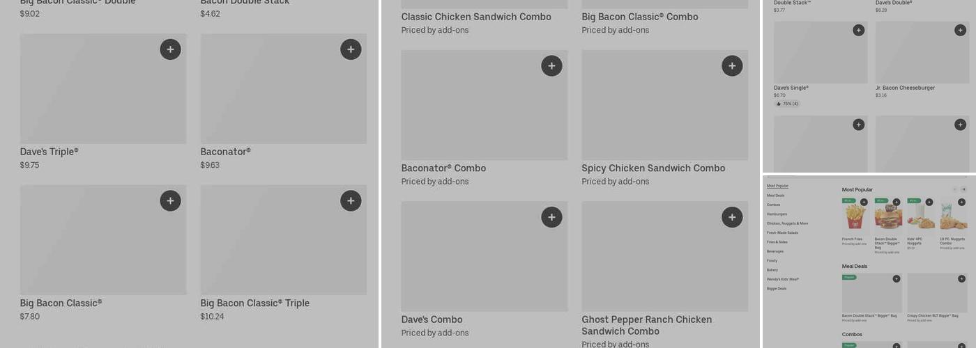 Wendy's Menu
