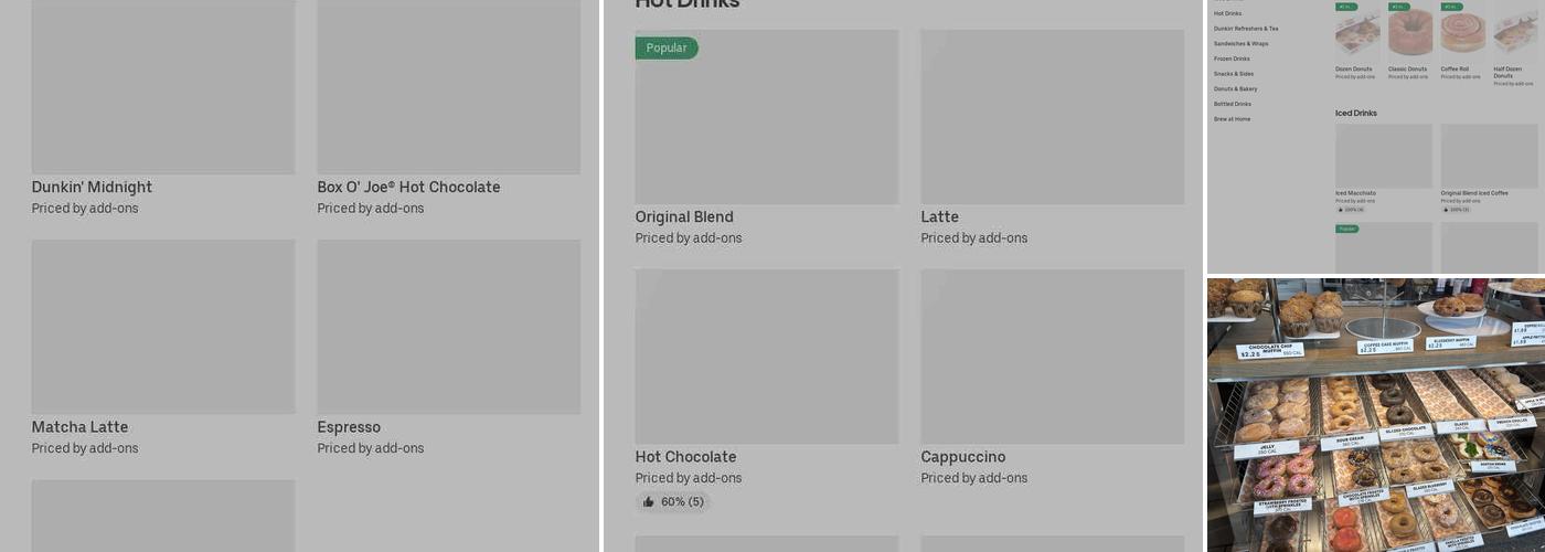 Dunkin' Menu