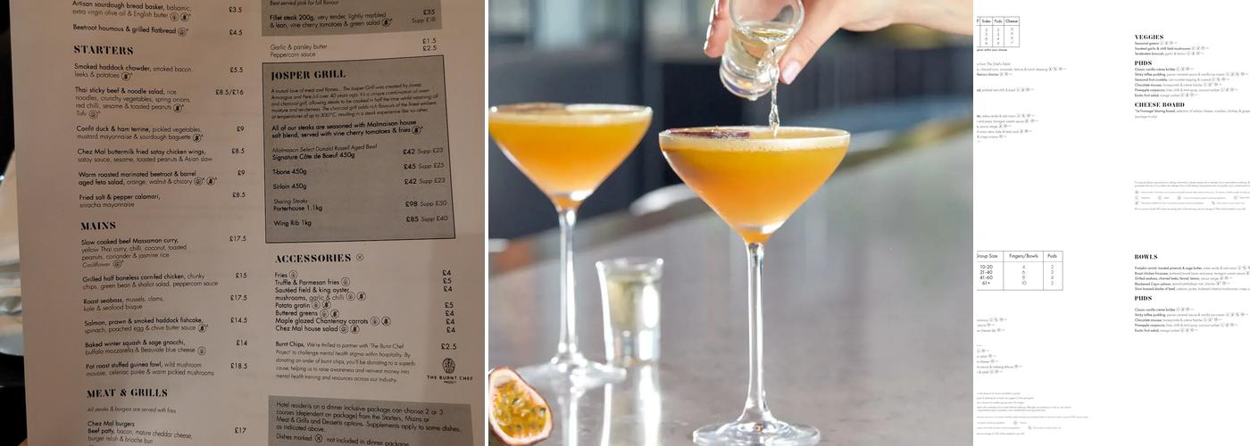 Malmaison Aberdeen Menu