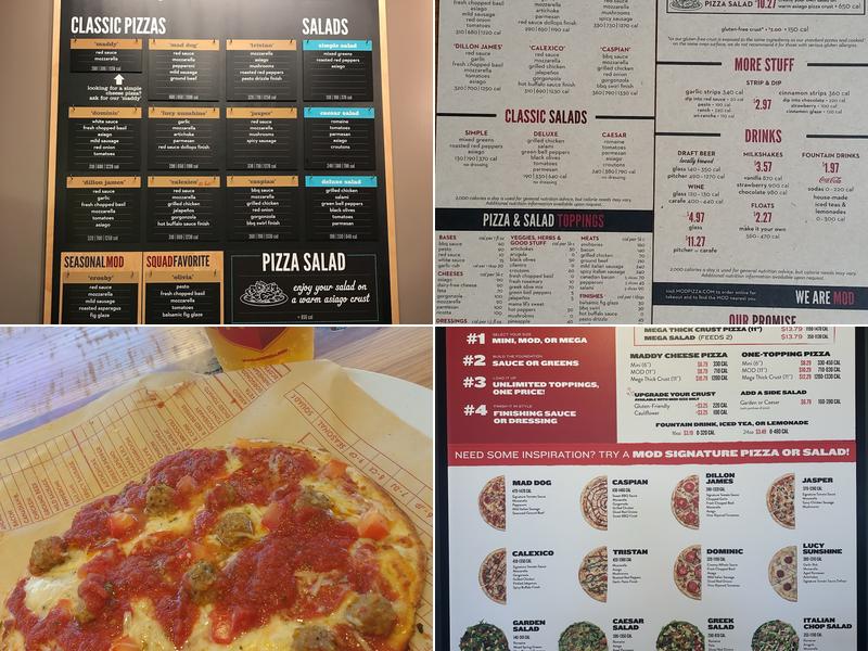 MOD Pizza Menu