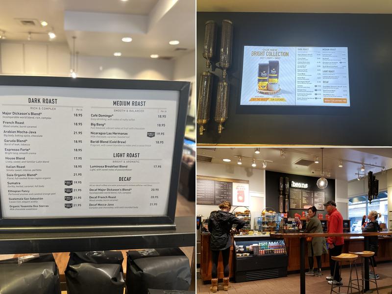 Peet's Coffee Menu