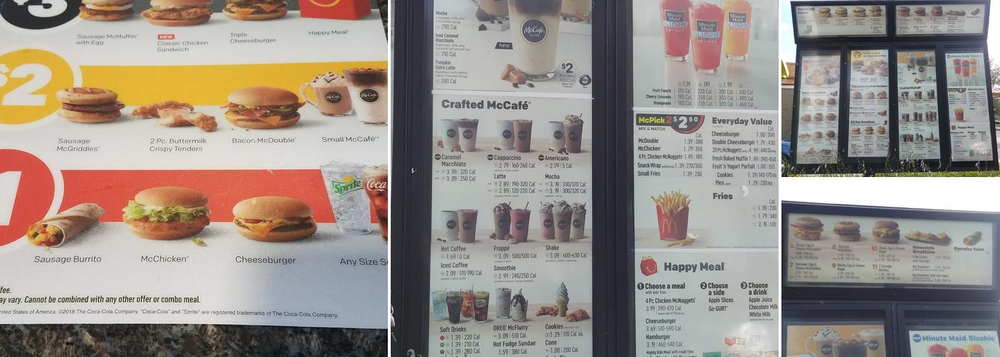 McDonald's Menu