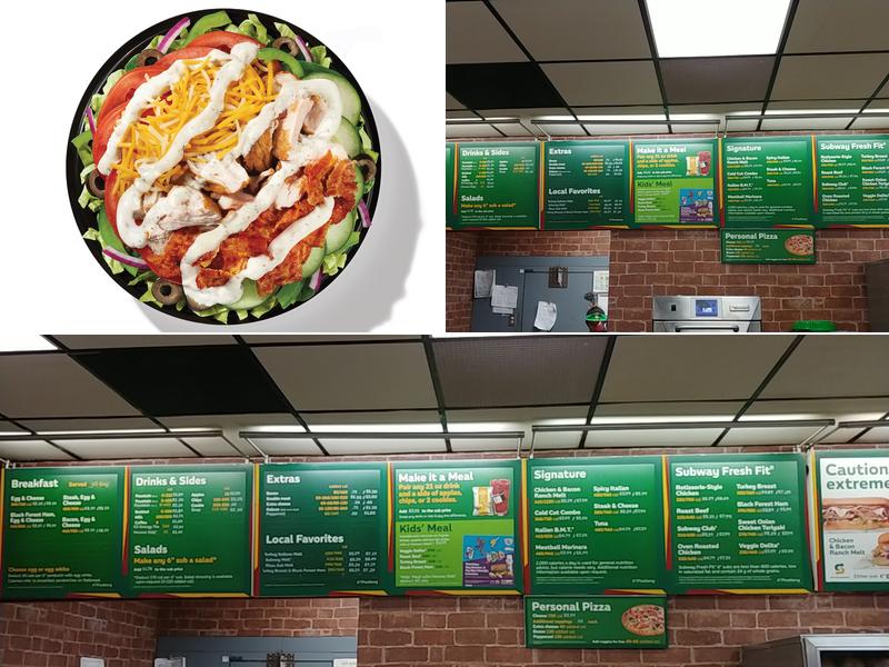 Subway Menu