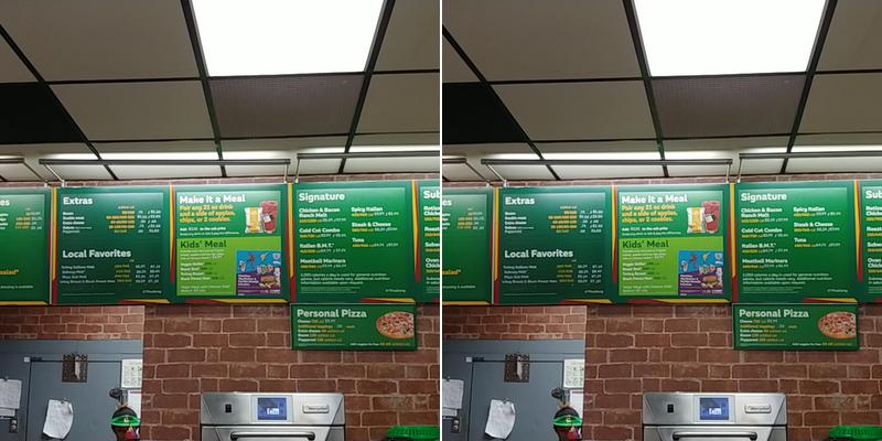 Subway Menu