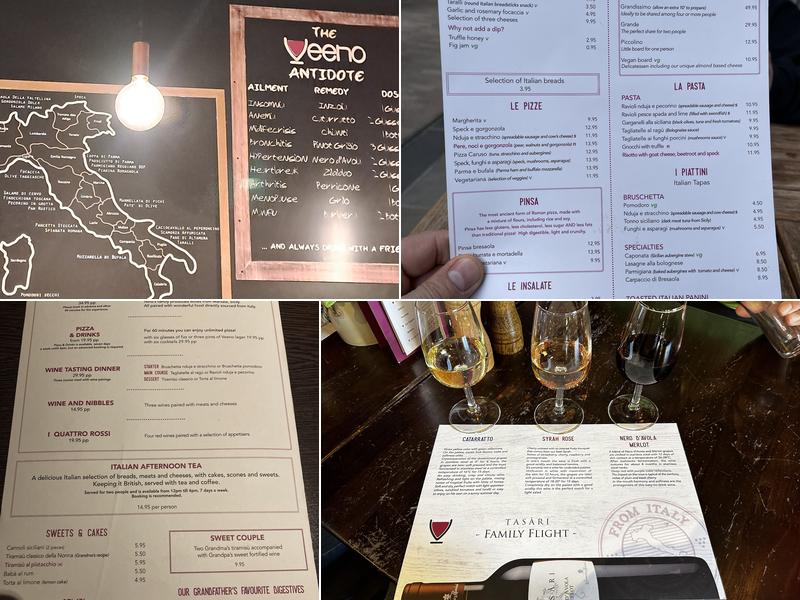 Veeno Edinburgh Menu