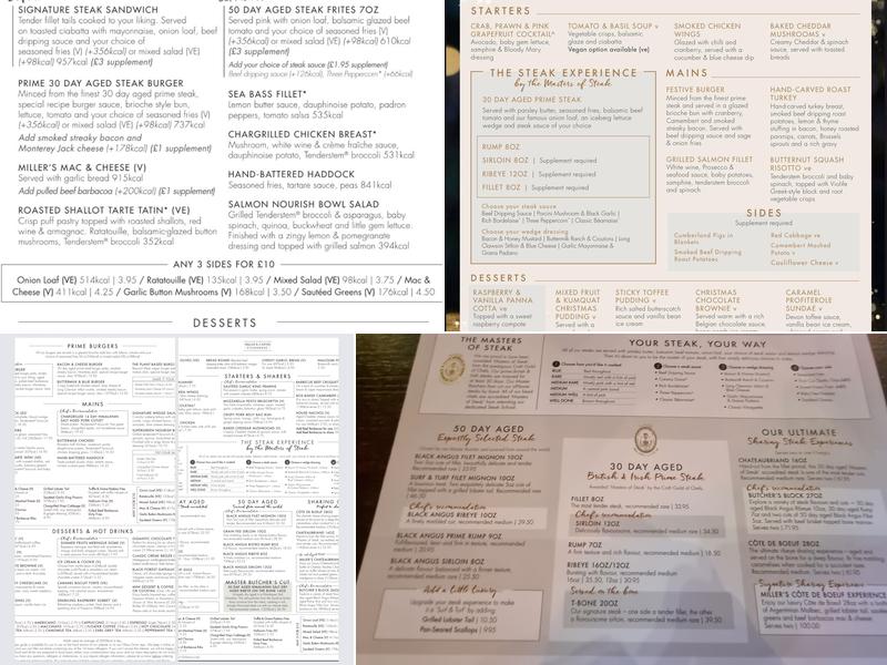 Miller & Carter Cramond Brig Menu