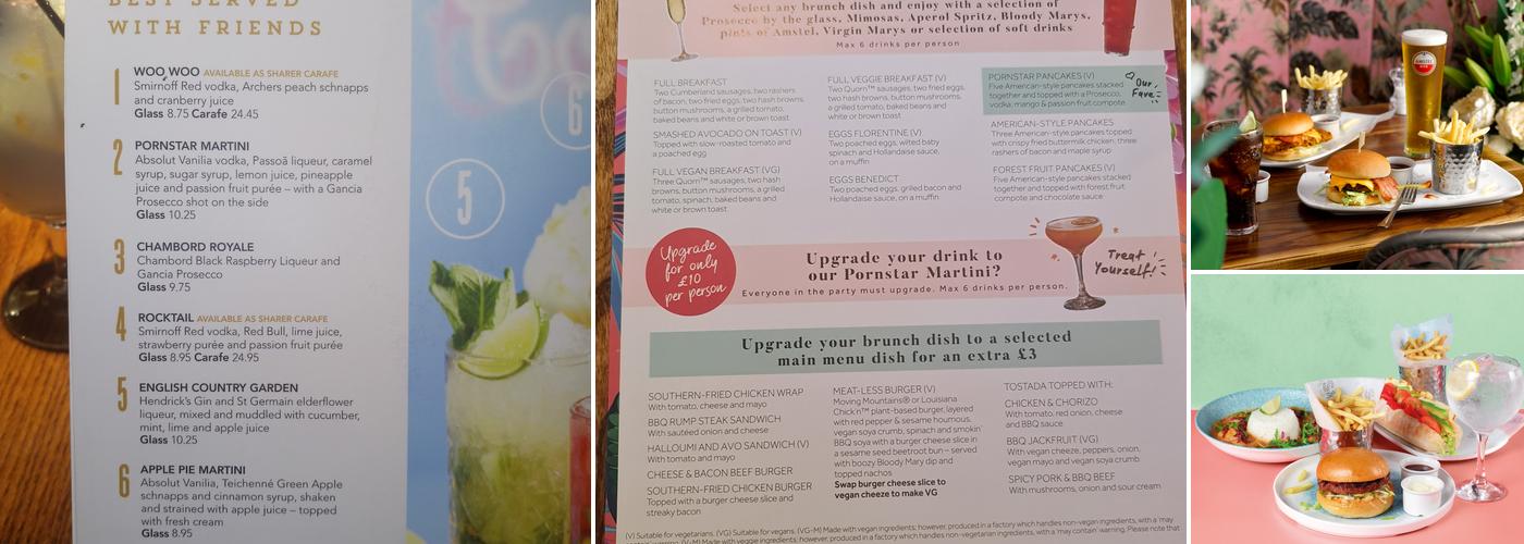 Slug & Lettuce - George Street Edinburgh Menu