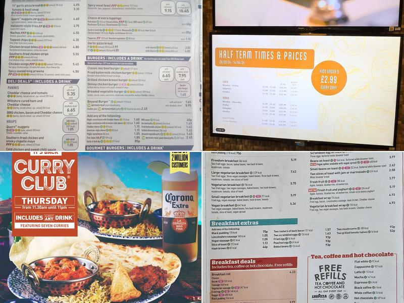 The Playfair - JD Wetherspoon Menu
