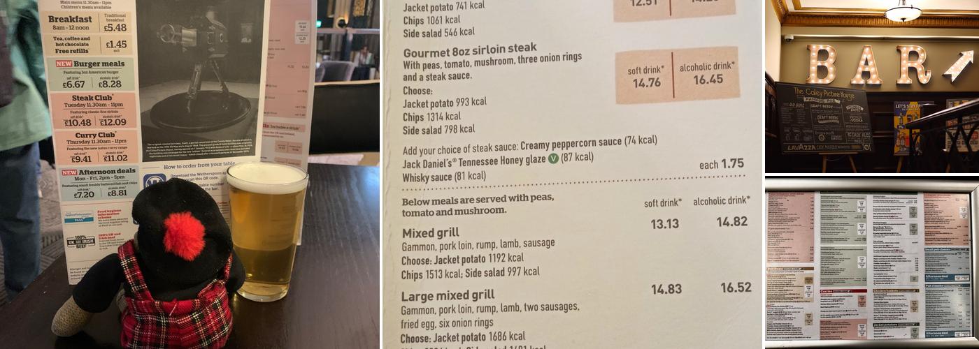 The Caley Picture House - JD Wetherspoon Menu