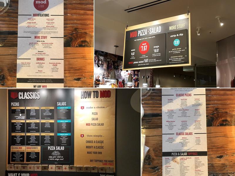MOD Pizza Menu