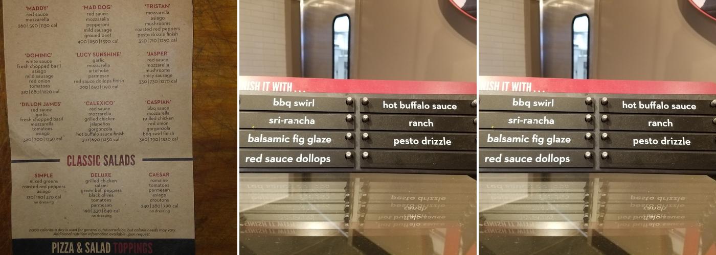 MOD Pizza Menu