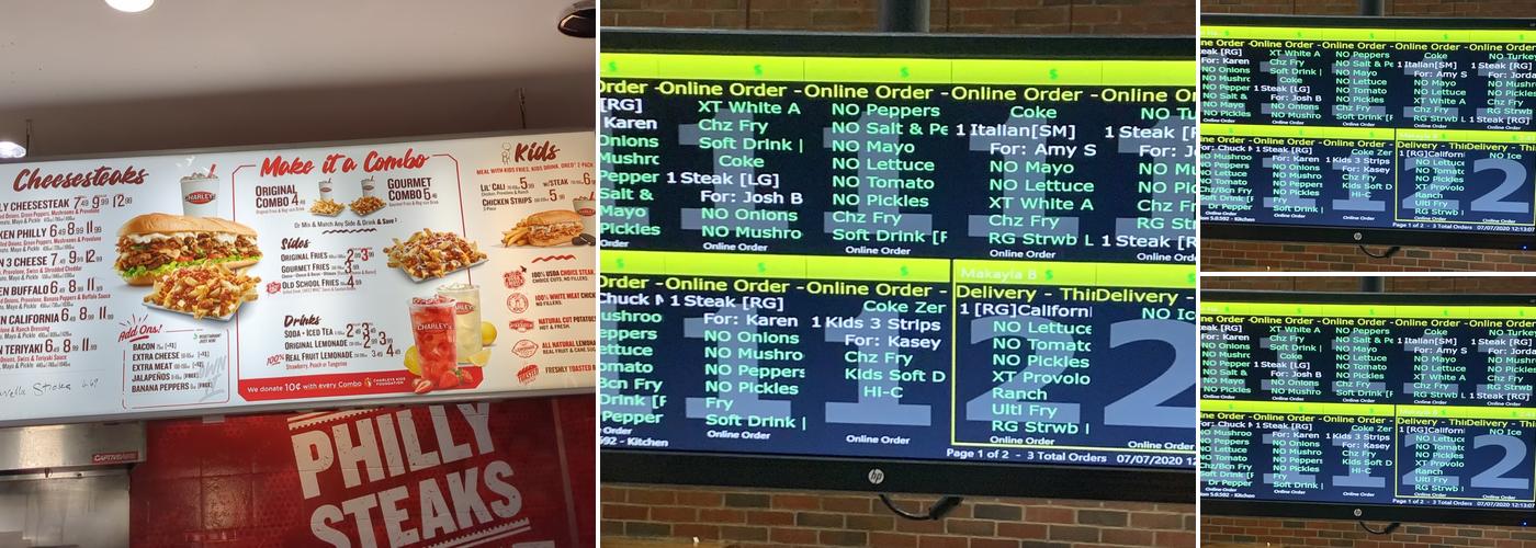 Charleys Cheesesteaks Menu