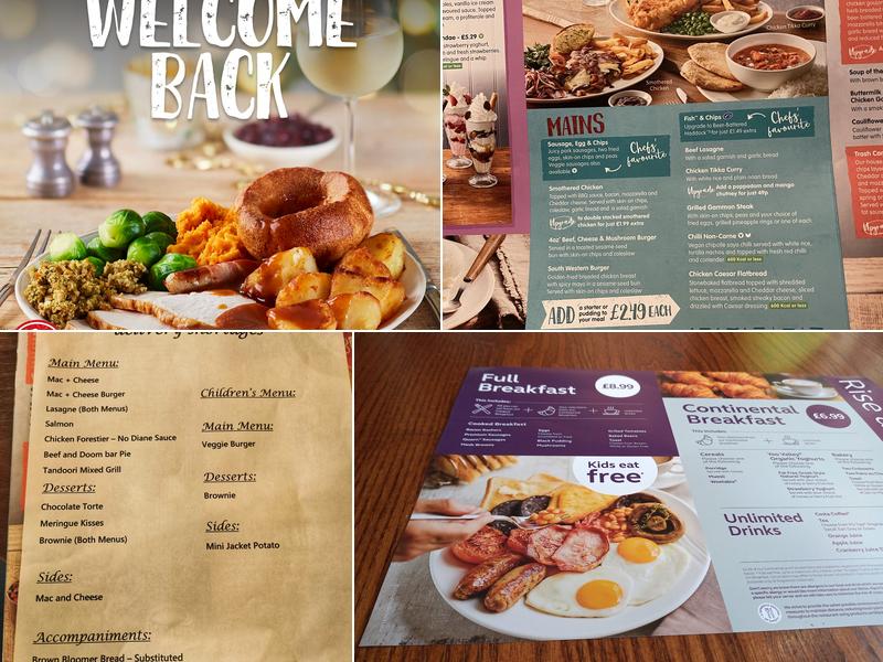 The Windmill Brewers Fayre Menu