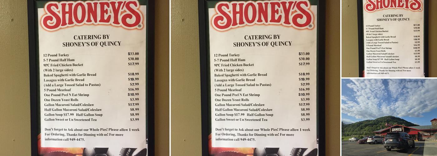 Shoney's Menu