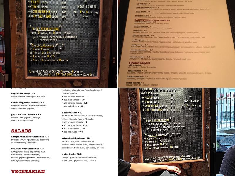 Meat Bar Menu