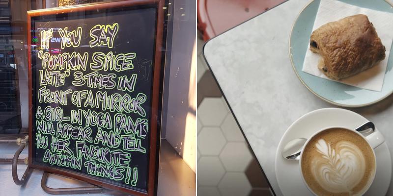 Gordon Street Coffee Menu