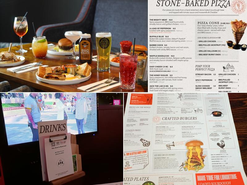 The Ark Glasgow Menu