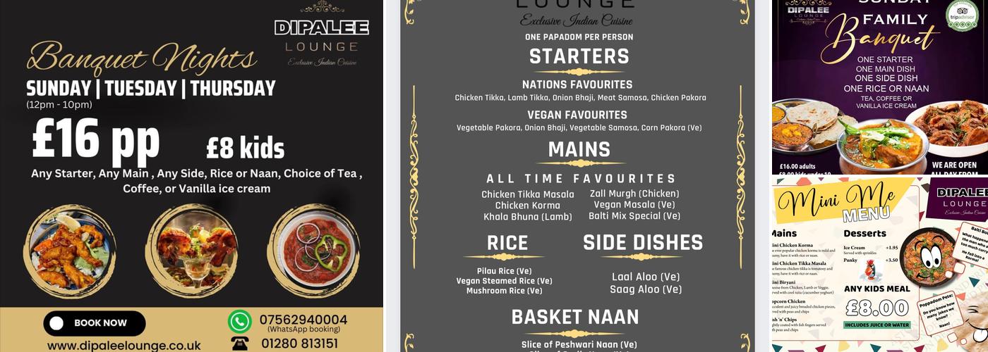 Dipalee Lounge Menu